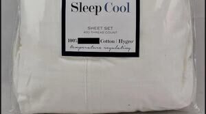 Charter Club Sleep Cool 400 Thread Count Hygrocotton QUEEN Sheet Set White